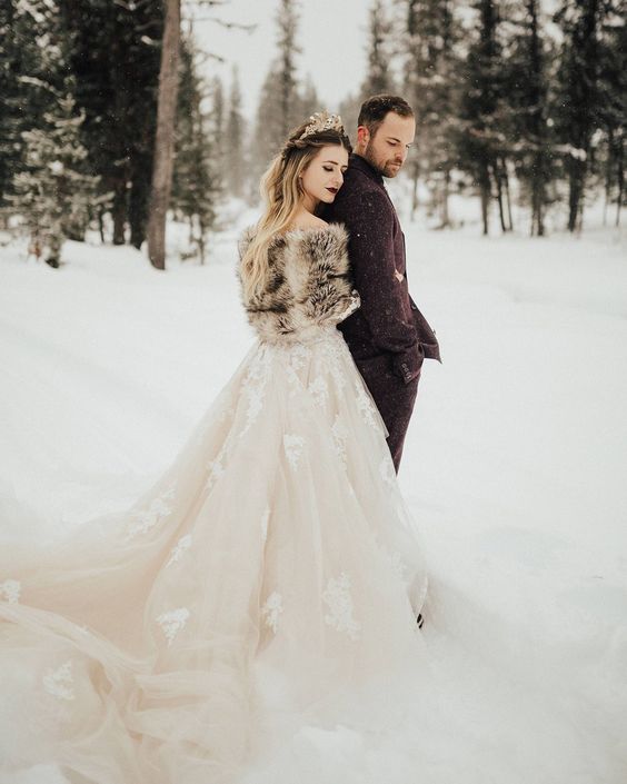 winter wedding attire