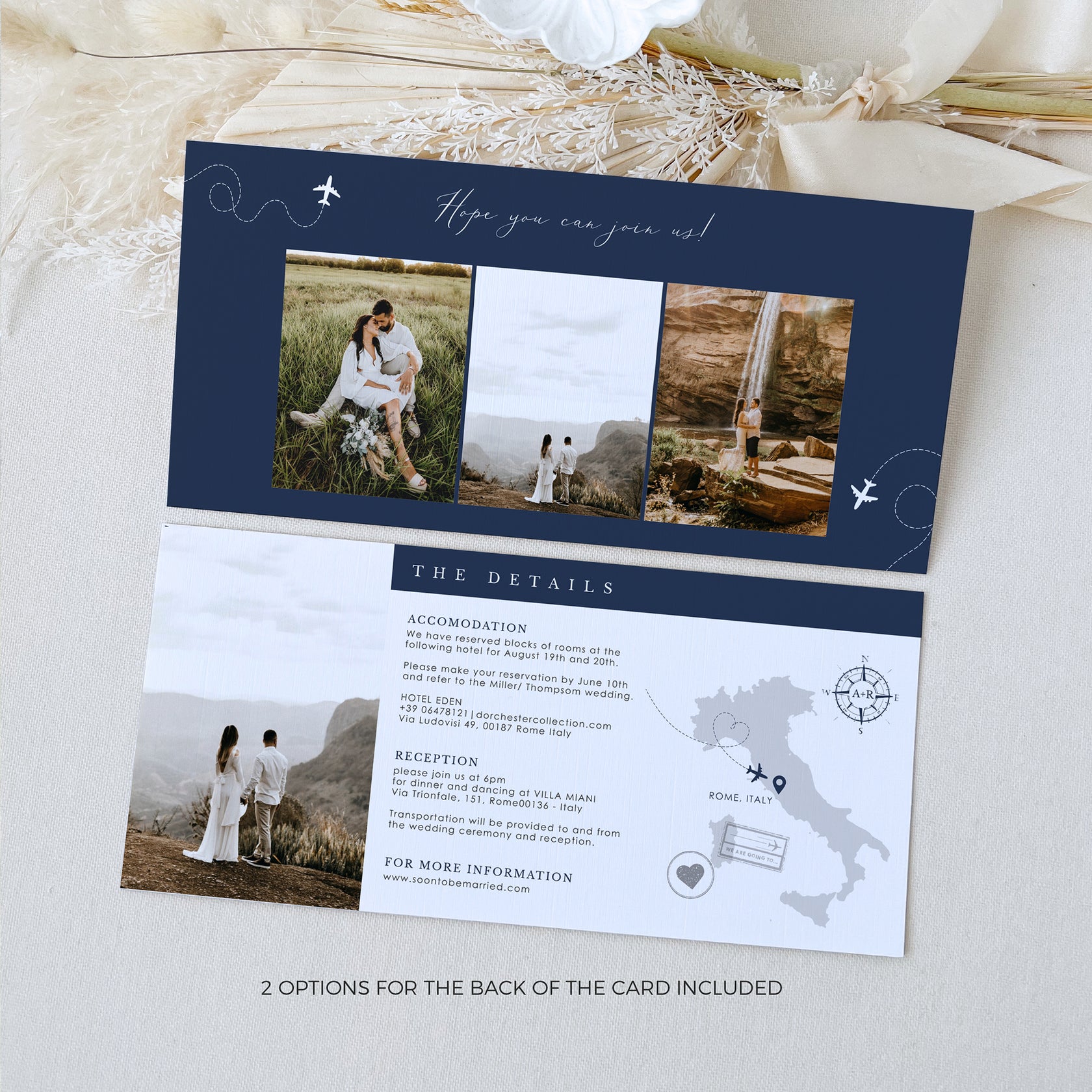 Sofia | Boarding Pass Wedding Invitation Template