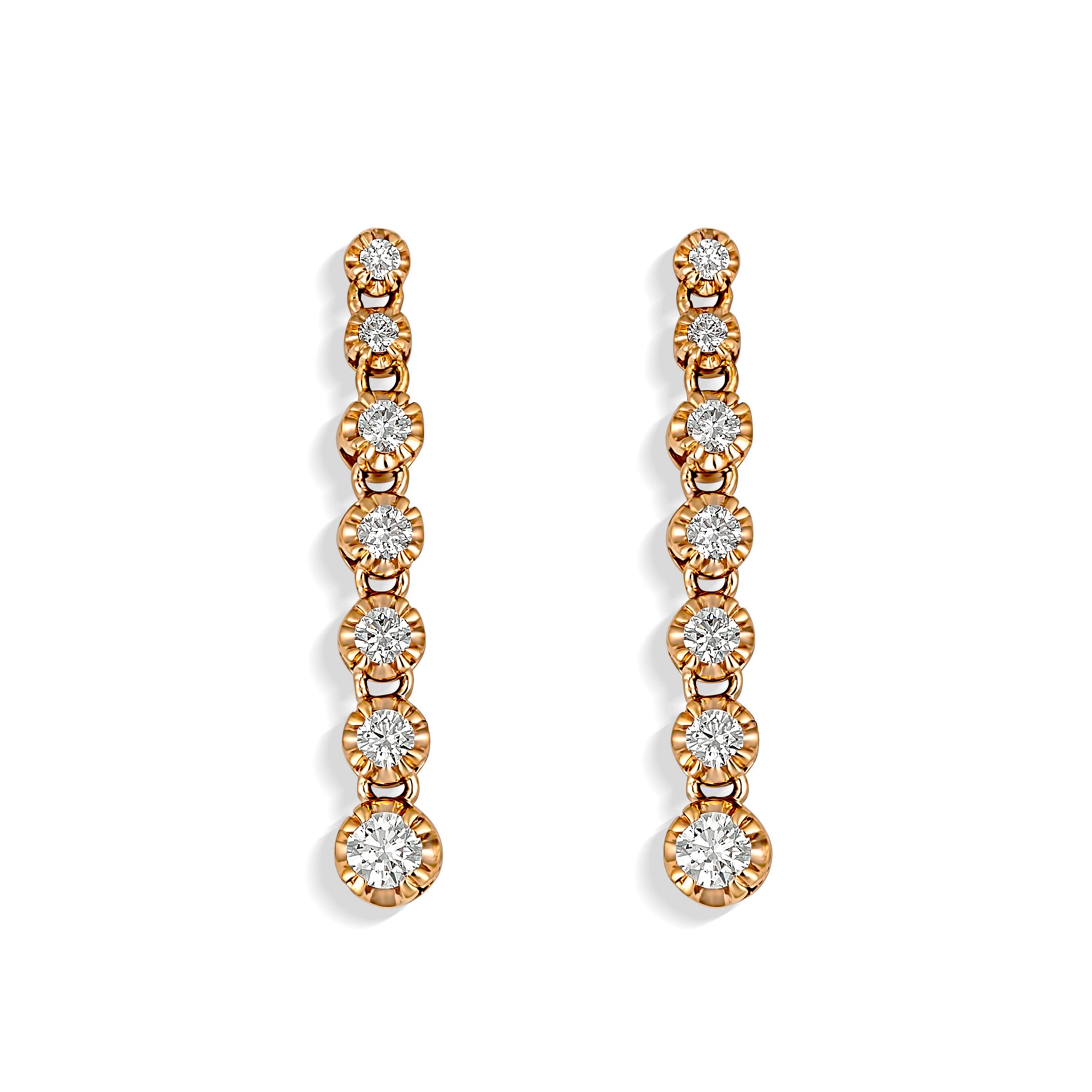 Allure Drop Earrings | Rose Gold - ANTON Jewellery product image