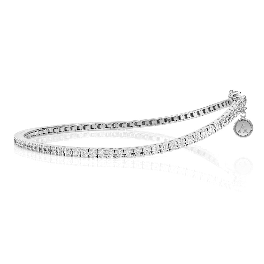 modern diamond tennis bracelet