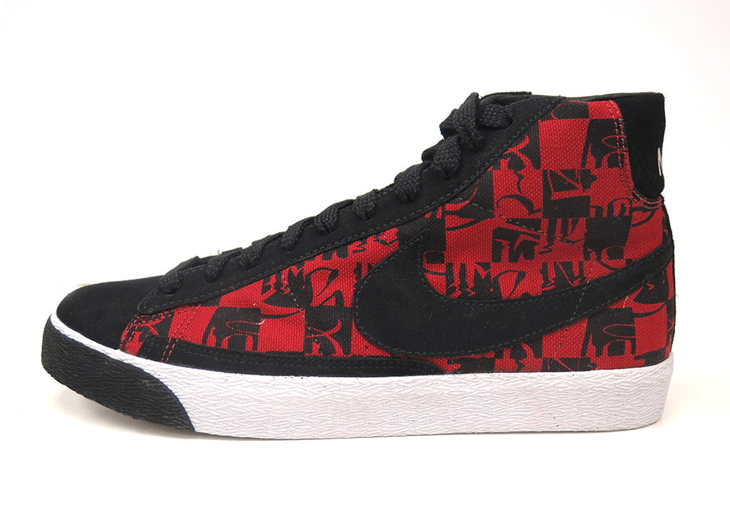 NIKE X STUSSY X NEIGHBORHOOD X NIKE BLAZER HIGH PREMIUM TZ RED