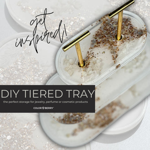 DIY RESIN & JESIN tiered trinket tray 