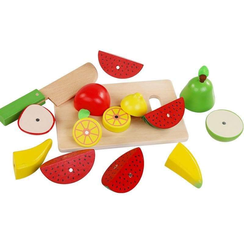 wooden fruit and veg set