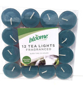 bloome Fragranced Tea Light Candles Assorted 12pk (Mountain Spring)