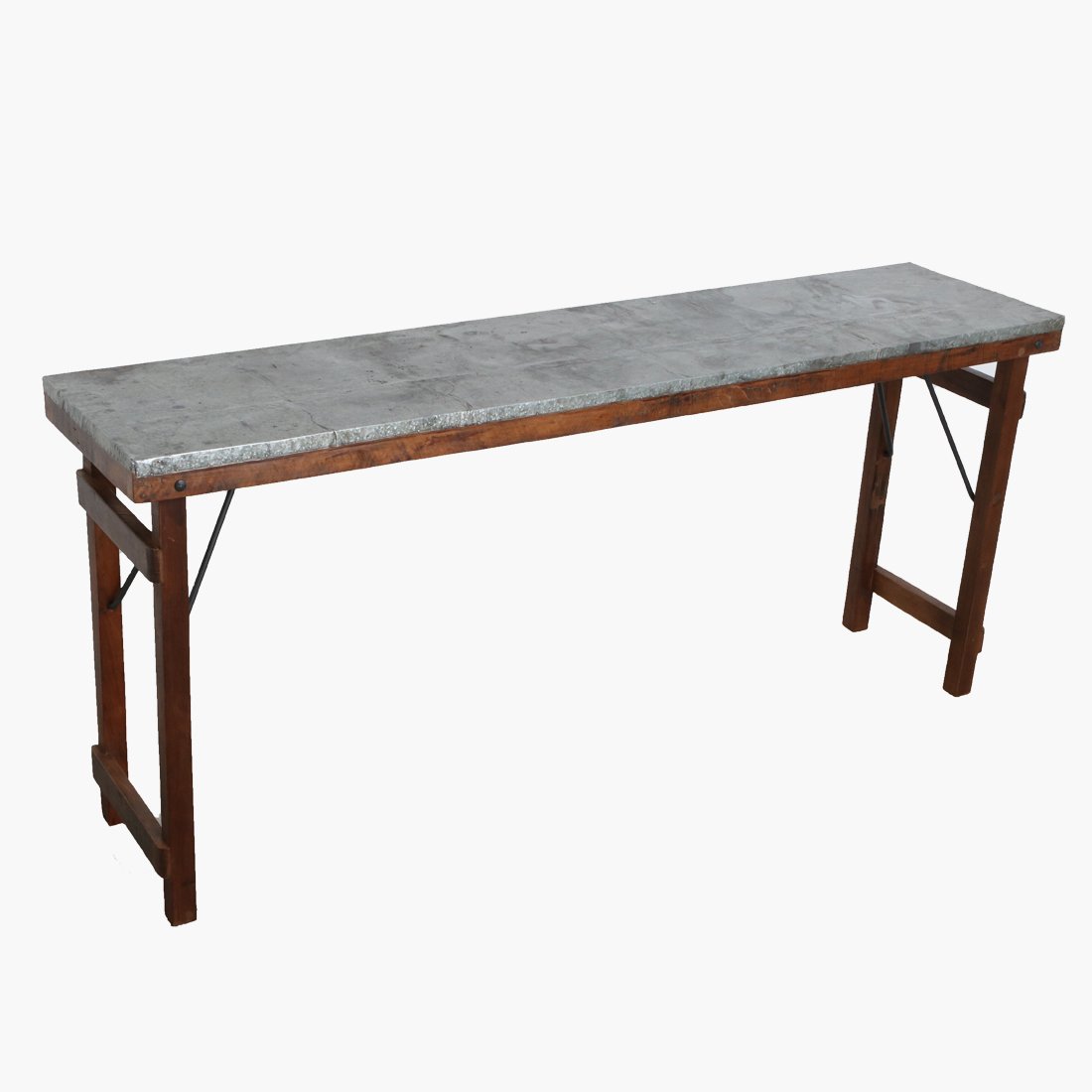 1 Console Table Zinc Top Raw Materials