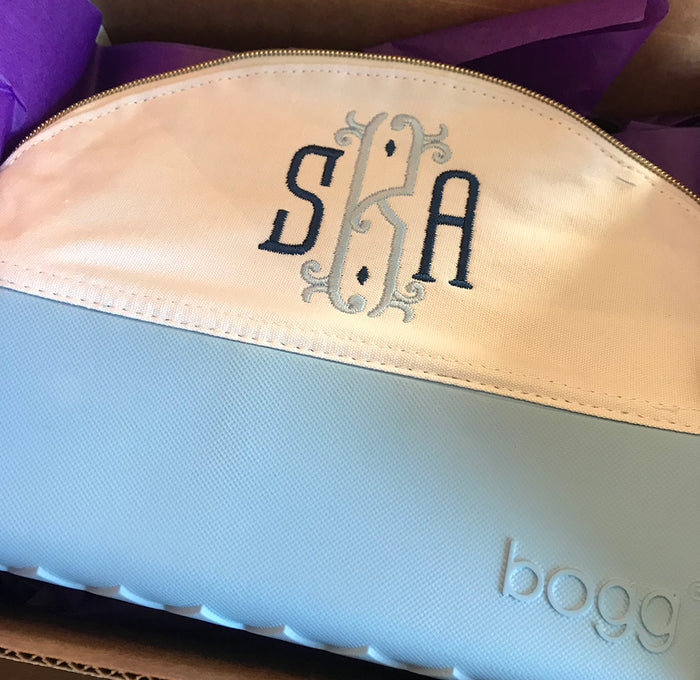 Bogg Bag with Square Border Monogram – Maddie Merriweather