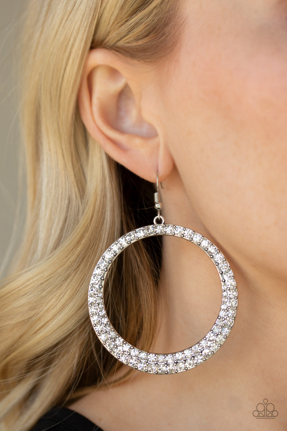 Paparazzi Accessories So Demanding White Earrings Kendras Gallery Of Bling 2367