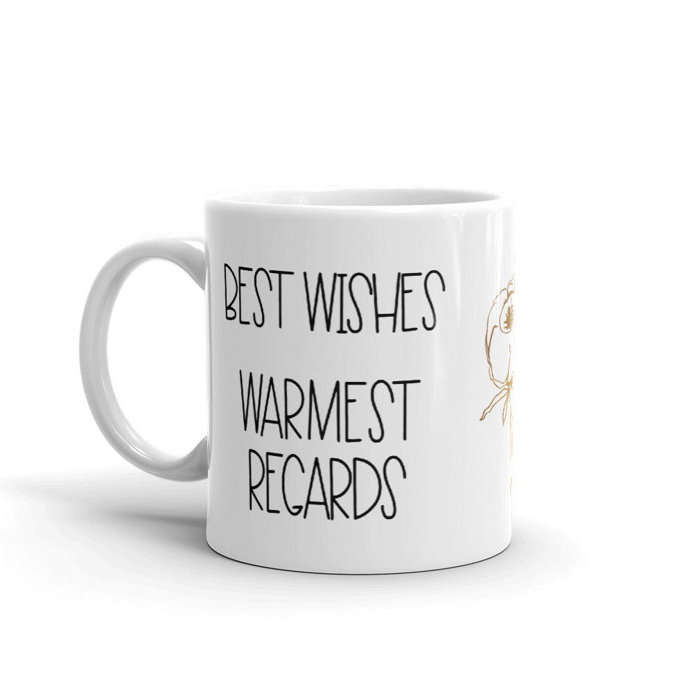 Schitts Creek Mug Best Wishes Warmest Regards - Schitts Creek ,David Rose, Stevie Budd, David Rose Quote, David Rose Gifts, Coworker Gift