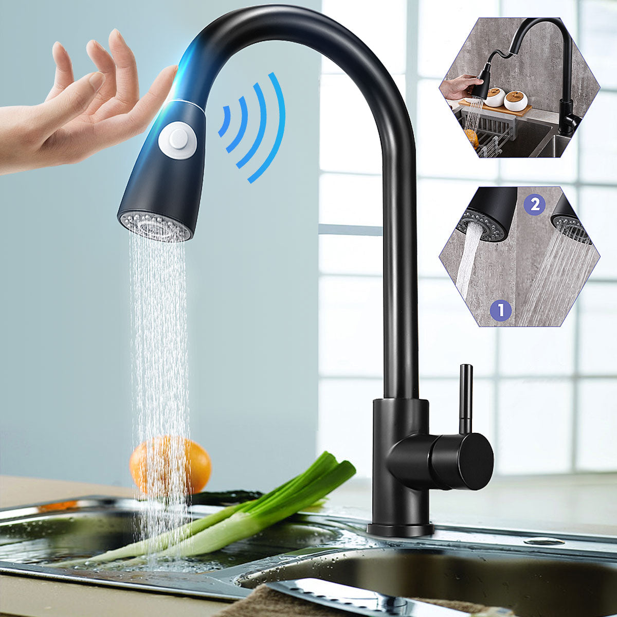 Smart Touch Kitchen Faucet - Touch Control Faucet for Kitchen