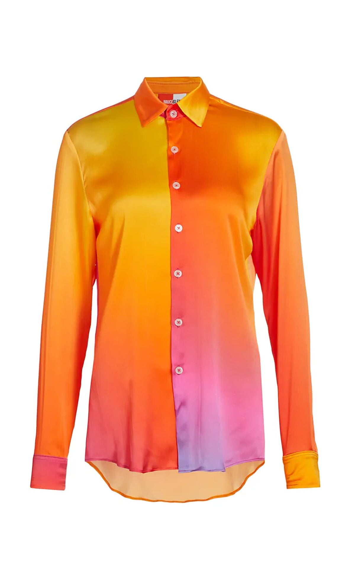 Prism Sunrise Silk Button Up Shirt | bruceglen | BruceGlen