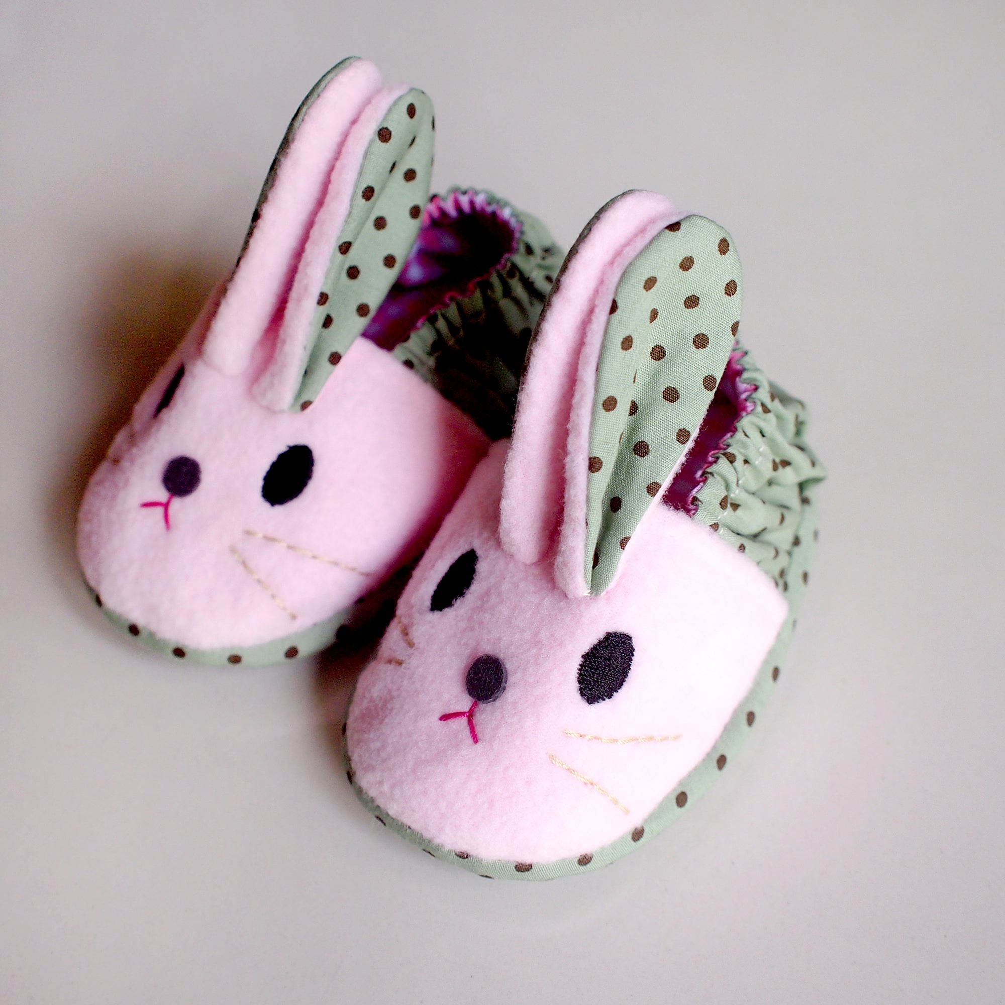 bunny baby booties