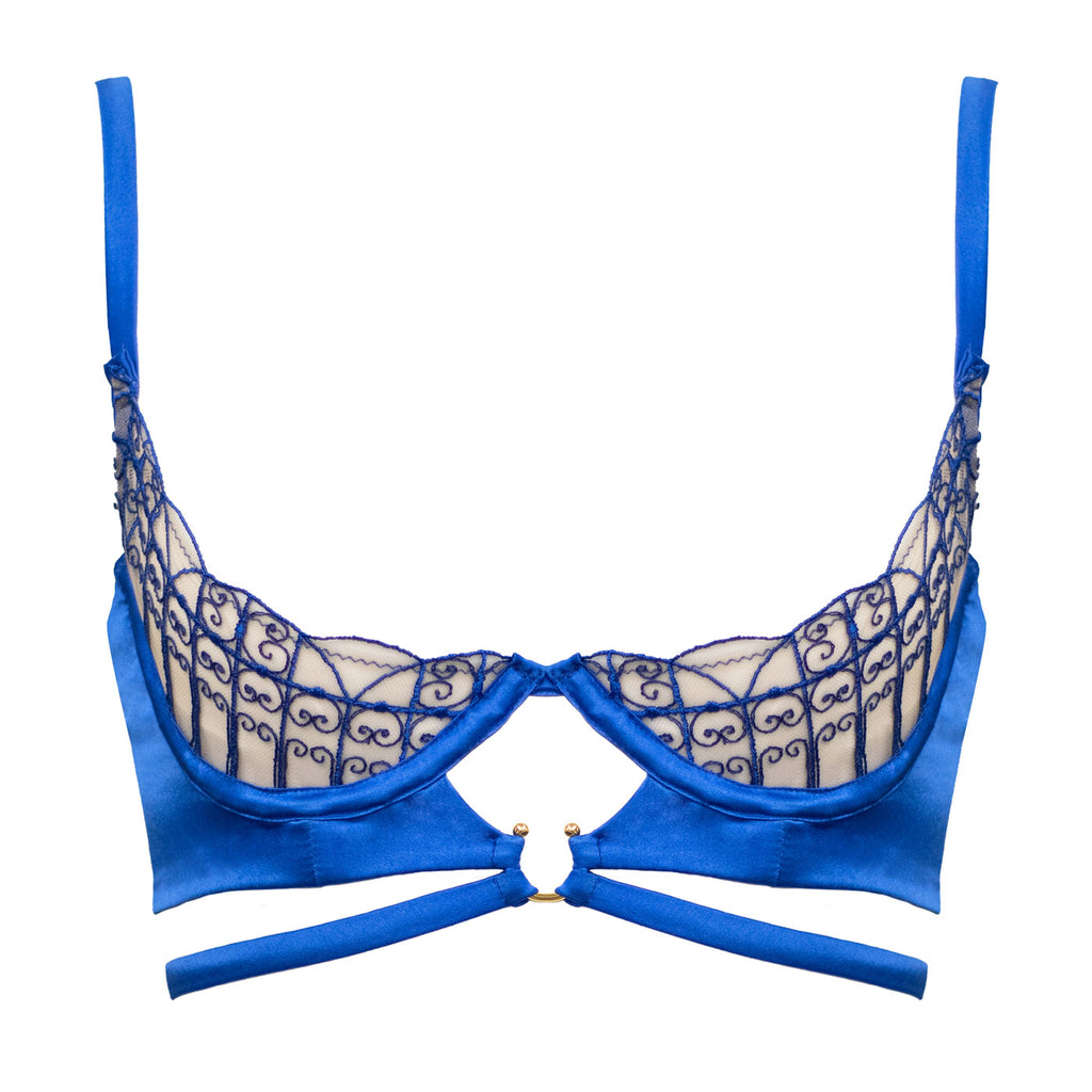 Arako Large Cup Bralette (Blue) - Victoire Boutique - Lingerie - Arako -  Victoire Boutique - ethical sustainable boutique shopping Ottawa made in  Canada