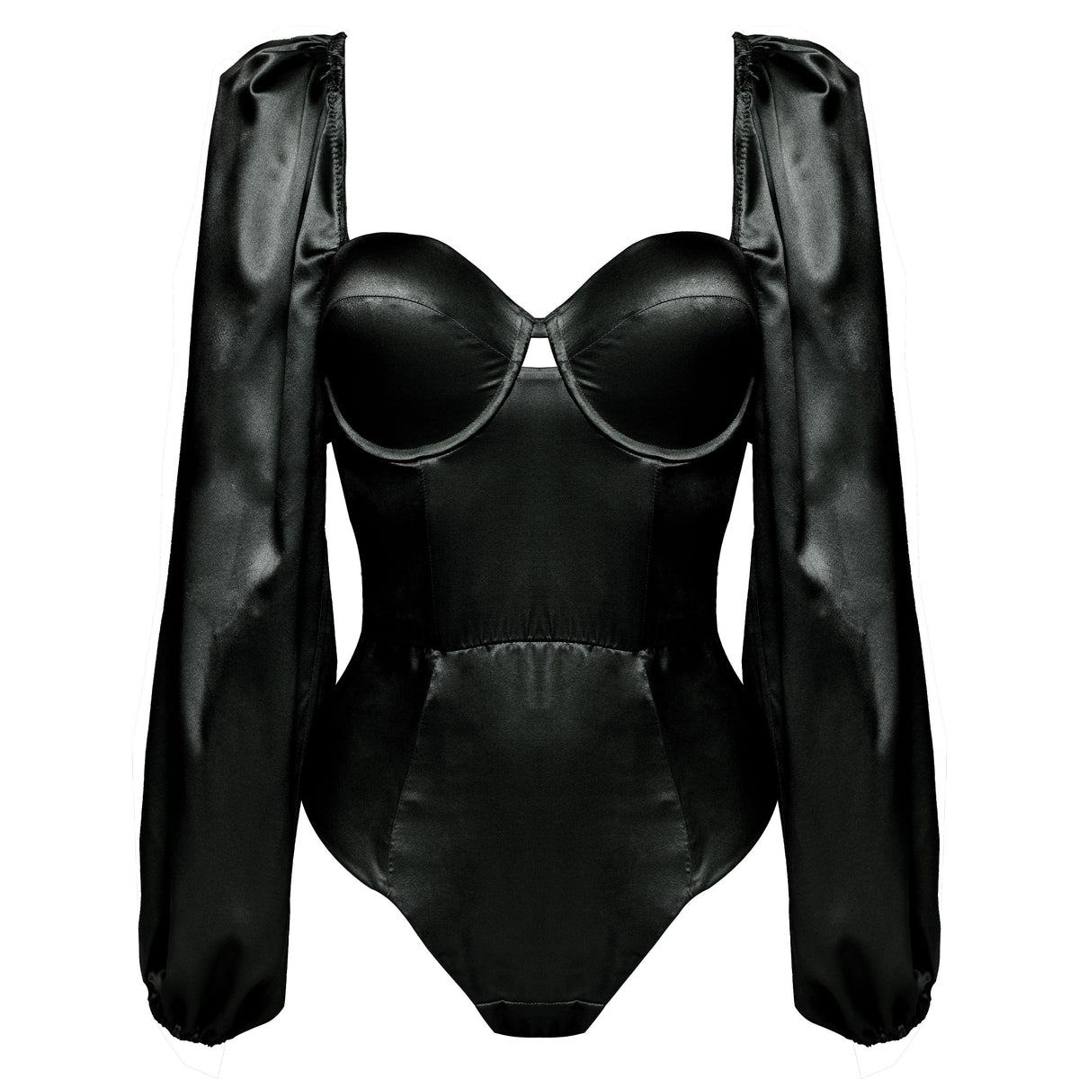 Petra Jet Bodysuit - Studio Pia Luxury Ethical Bodysuits