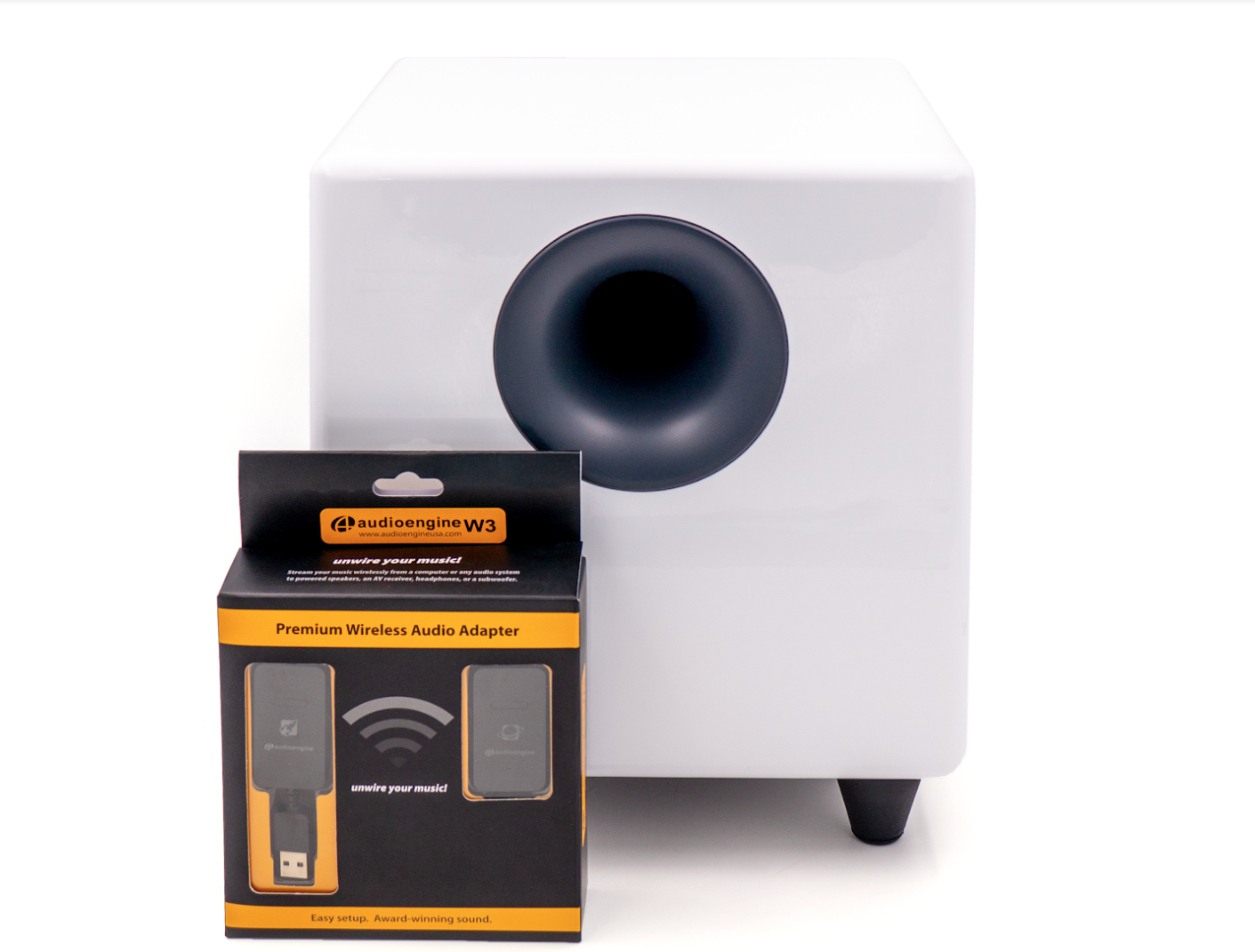 Audioengine S8 250W Wireless Powered Subwoofer w/built-in Amplifier (G