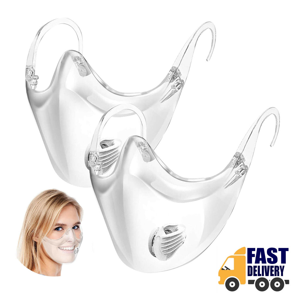 TSSPLUS™  Transparent Face Mask Shield Mouth Expression