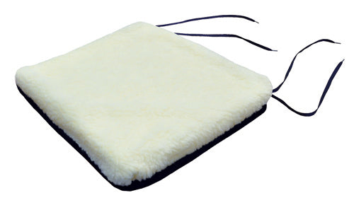 Rollator Cushion w/Sherpa Top Black 13 x 14 x 2