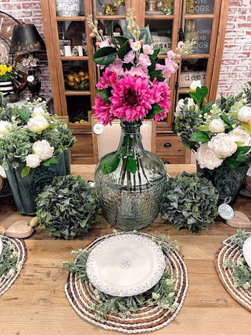 Welcome Spring with a Grandiflora Arrangement and Tablescape – Home is  Where the Boat Is