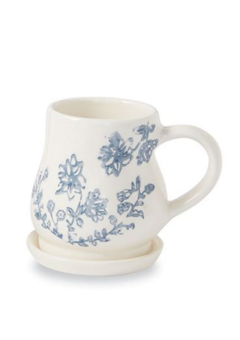 Floral Stamped Mug Set (Various Styles)