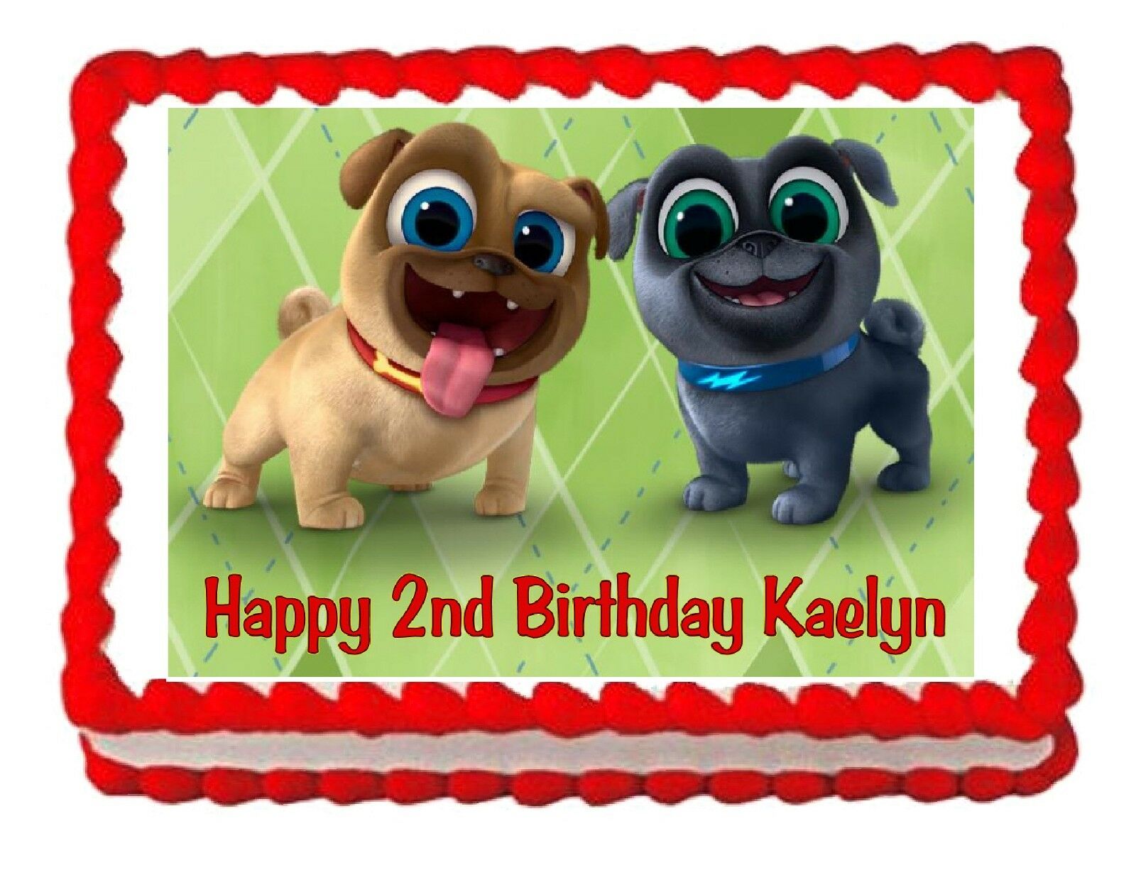 puppy dog pals cake decorations