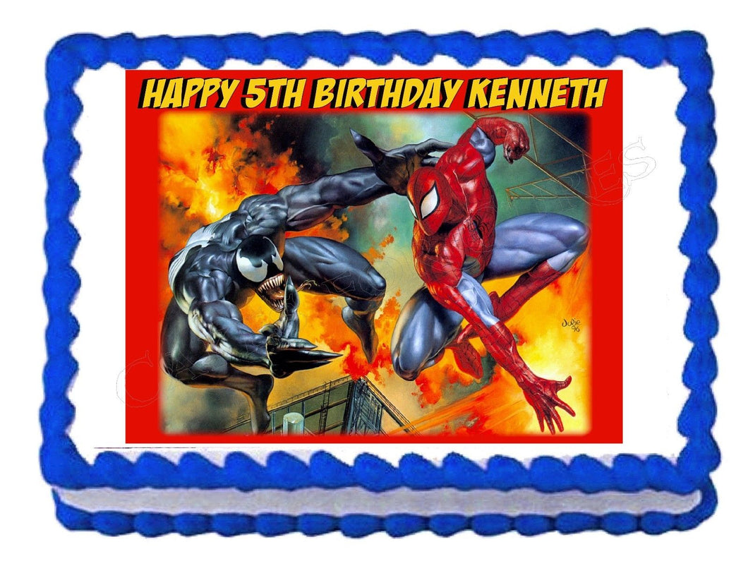 spiderman cake topper