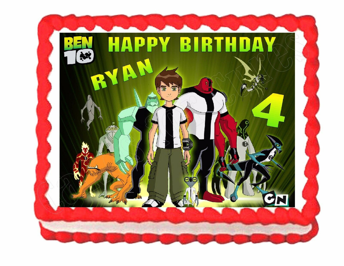 Ben 10 Edible Cake Image Cake Topper – Cakes For Cures
