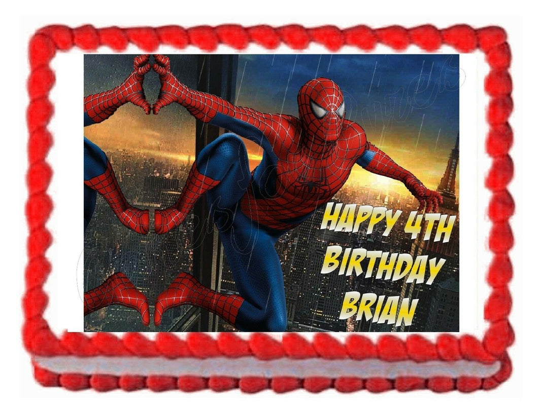 spiderman cake topper