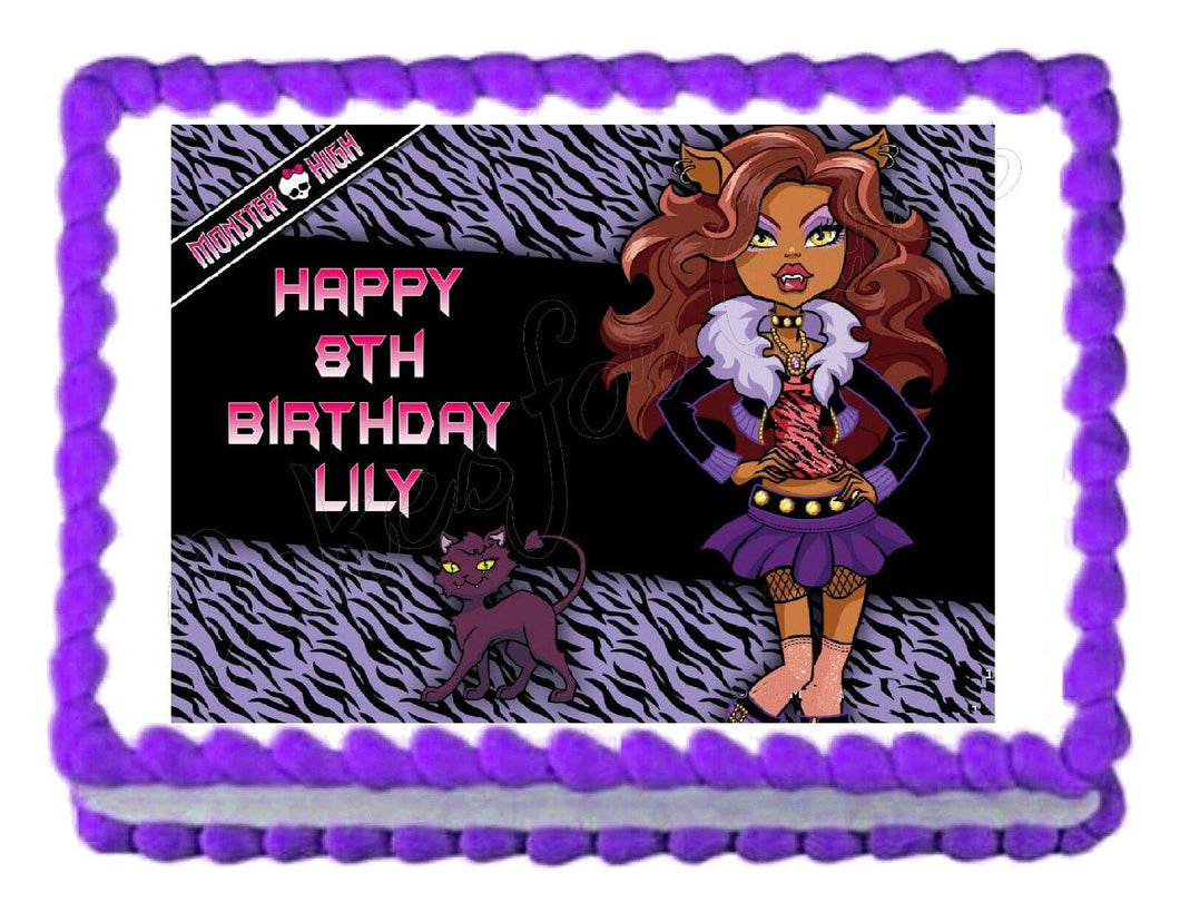 monster high birthday cake topper