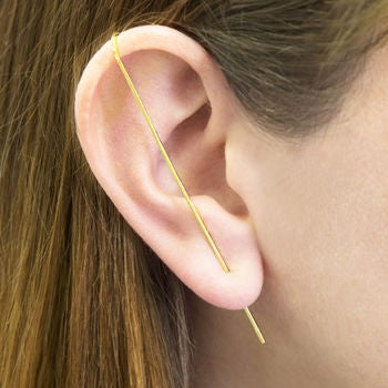 Chic Curve Bar Ear Climber - Gold – Stocklist