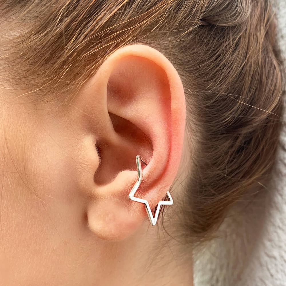 Silver Star Ear Cuff - Otis Jaxon Silver Jewellery