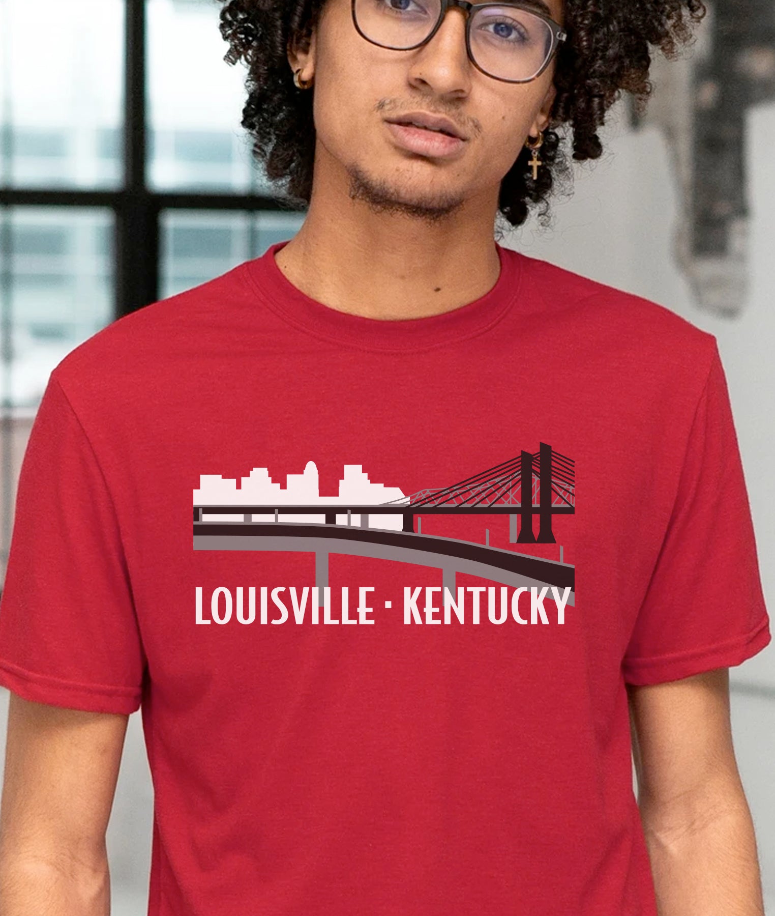 Louisville Languages Red T-Shirt with Short Sleeves - GOEX - Just