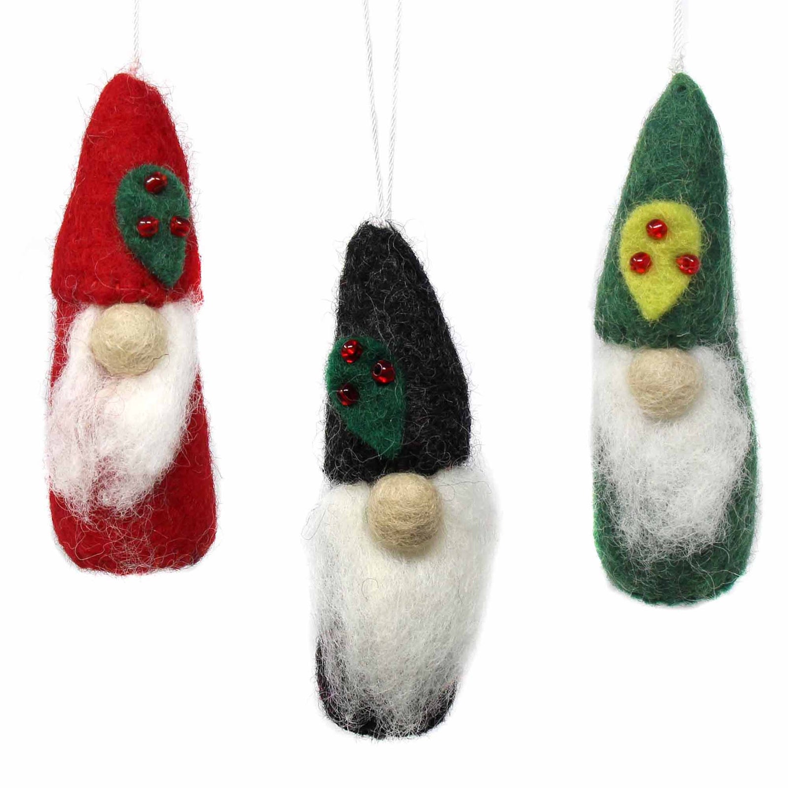 Set/3 Frosty Trio- Christmas Felt Ornaments – The Punctilious Mr