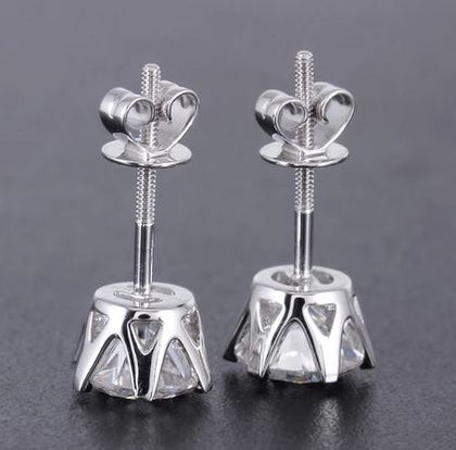 Diamond Screw Back Earrings – Gamzo & Co