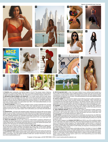 Conde Nast Traveller June 2021 Model Page