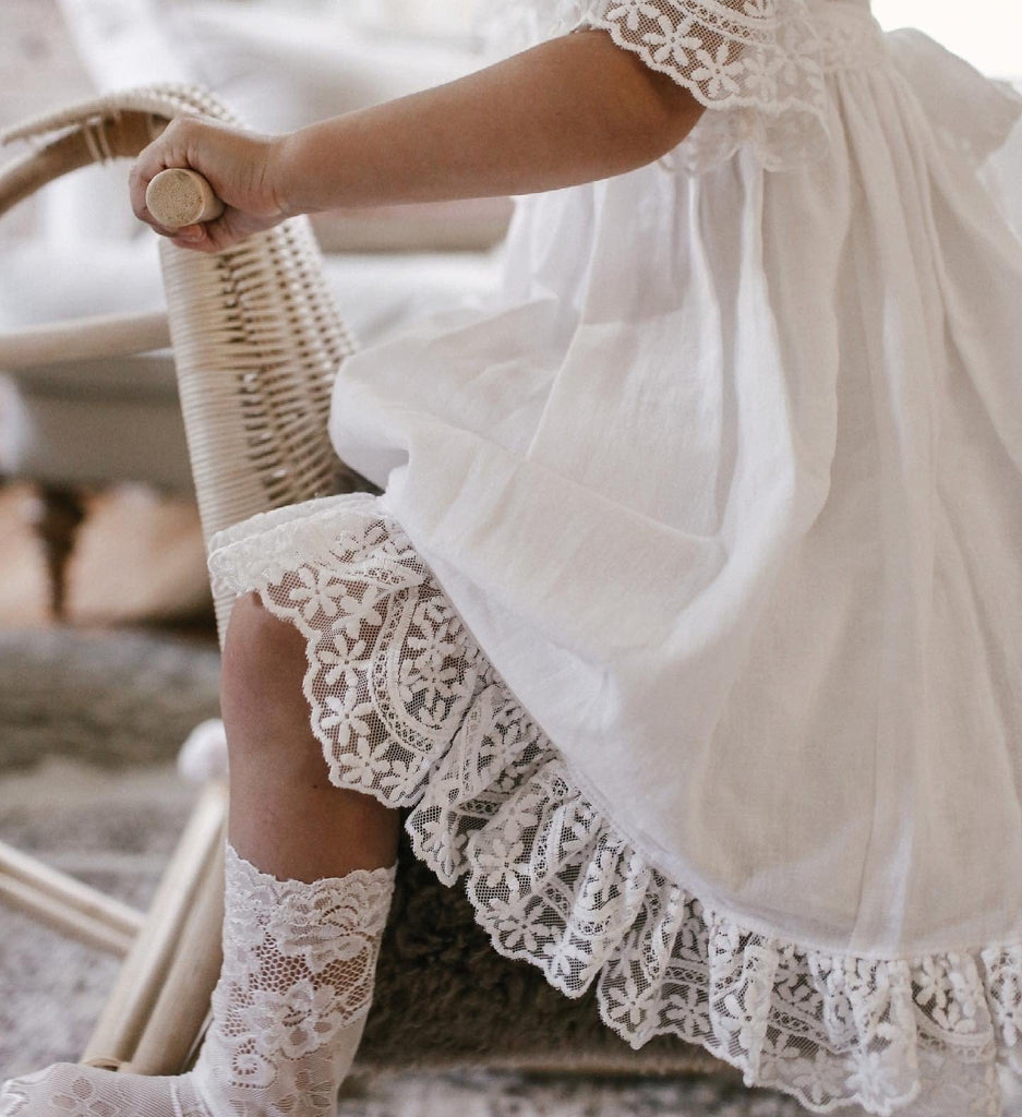Katherine Embroidered Linen Dress#N# – Petite Maison Kids