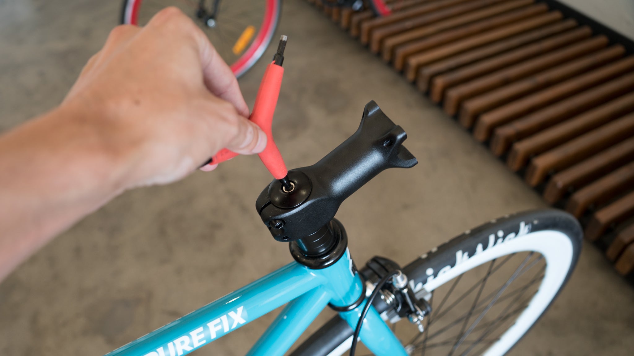 changing bike stem