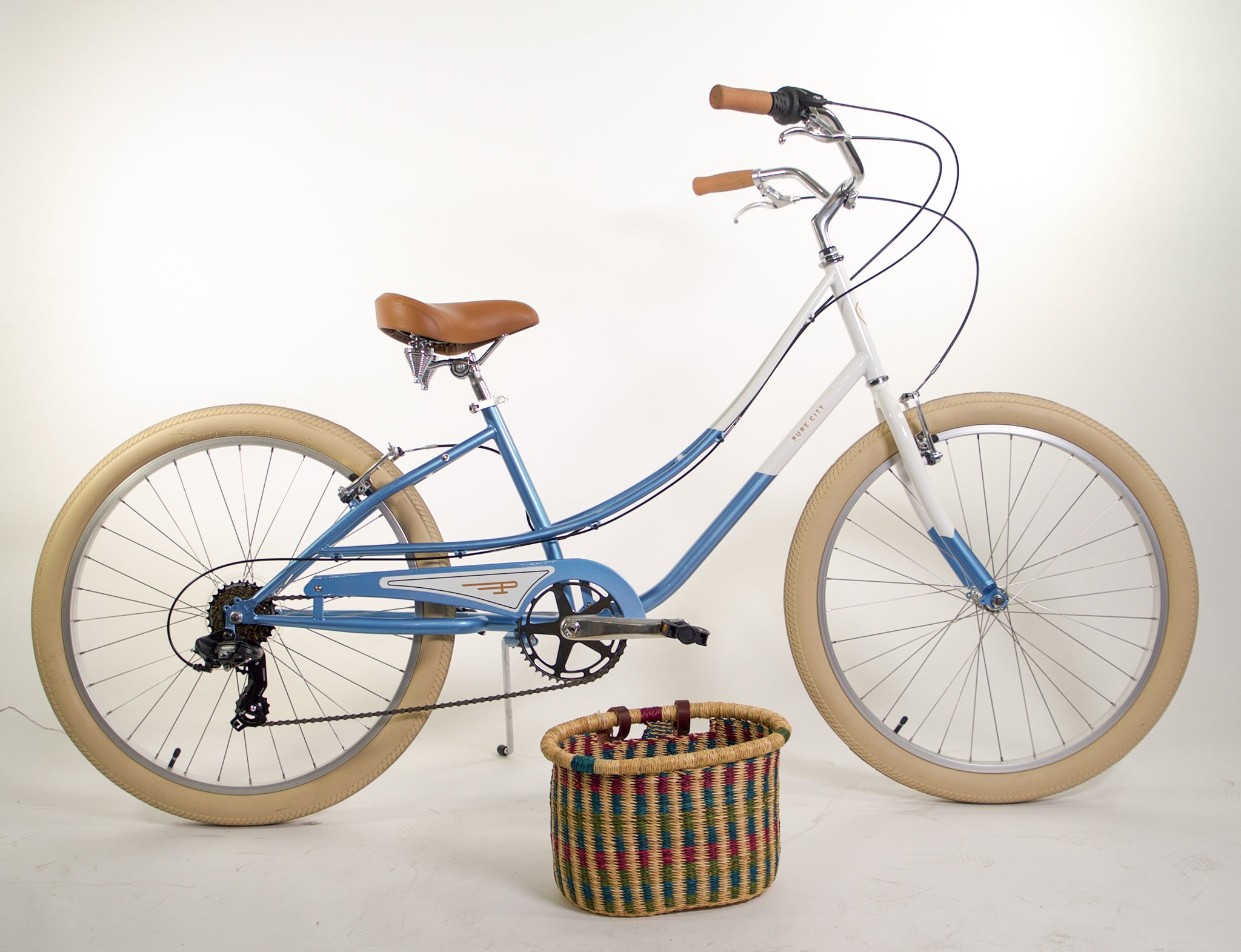 a bike with a basket