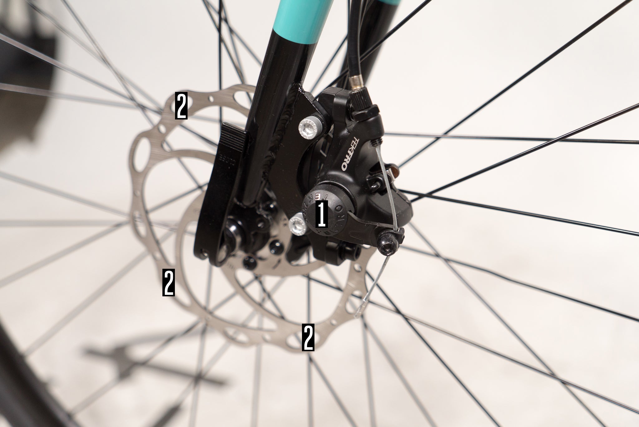 bicycle with disk brakes