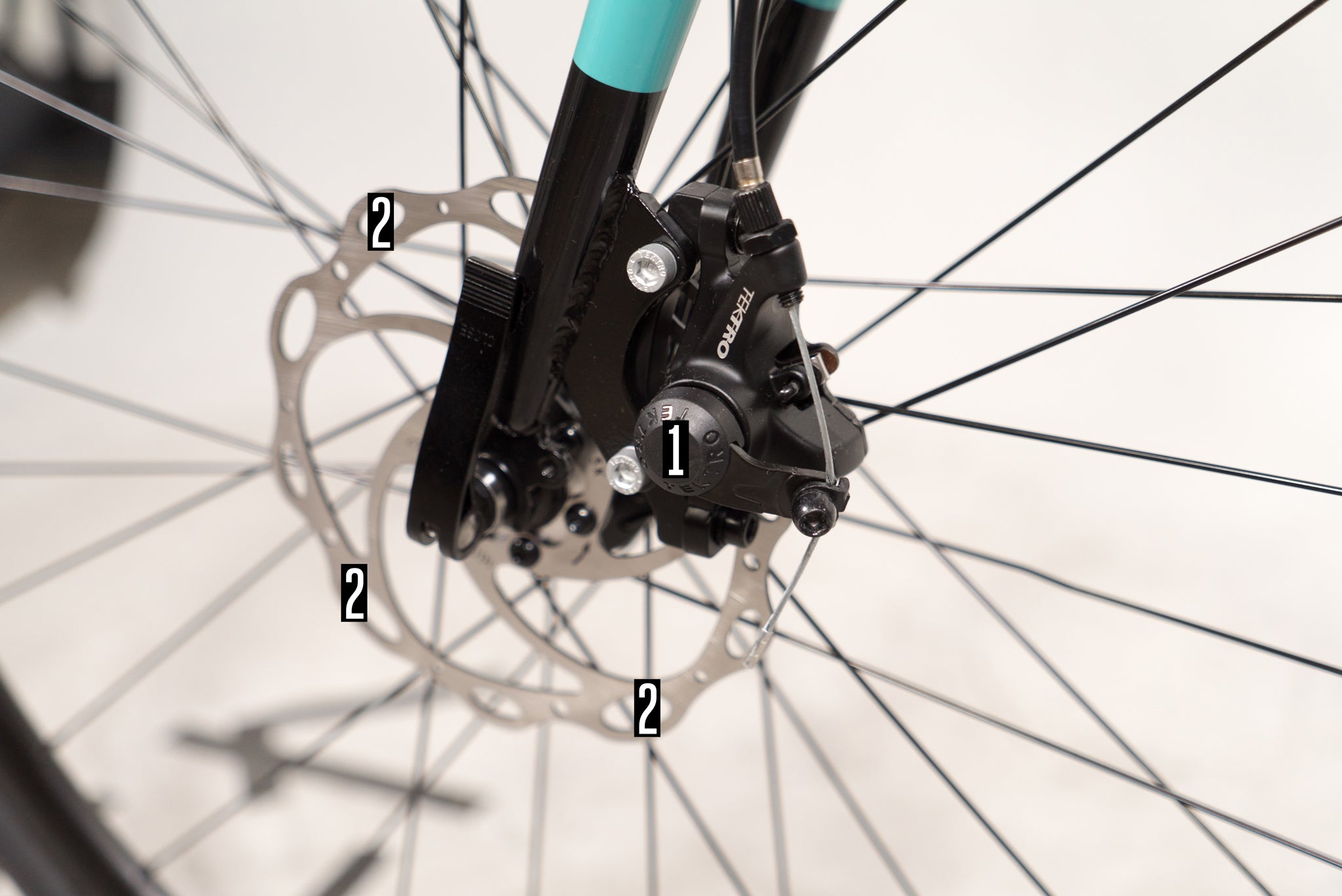 adjusting front bike brakes