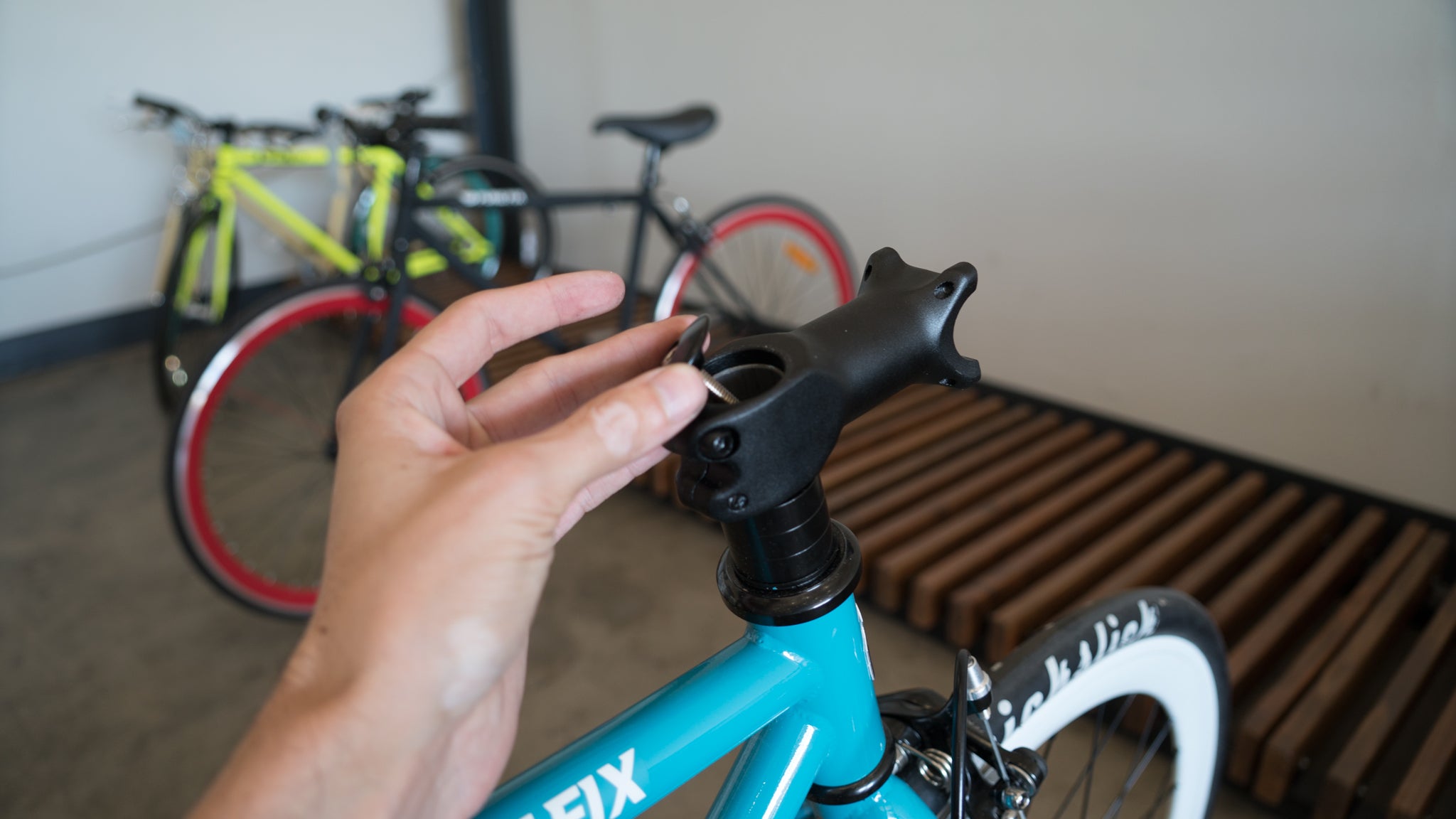 changing bike stem