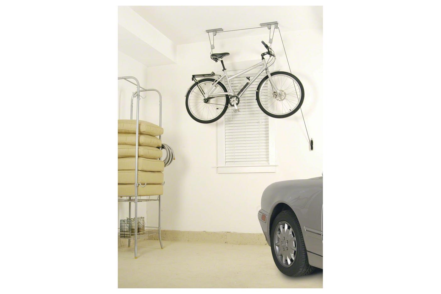 Delta Deluxe Bike Ceiling Hoist Storage Rack With Kayak Canoe