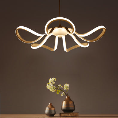 Postmodern flower pendant light Geometric chandelier lamp for wedding