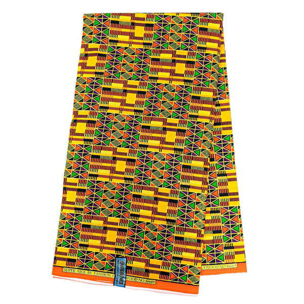 1/2 Yard African Print Fabric - Kente