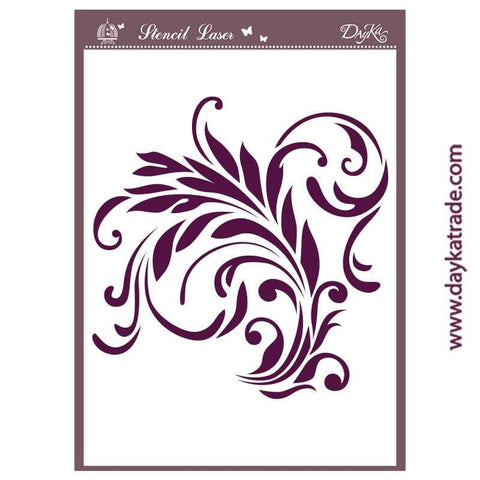 Plantilla de Stencil – Hojas - 21x30cm – Dayka