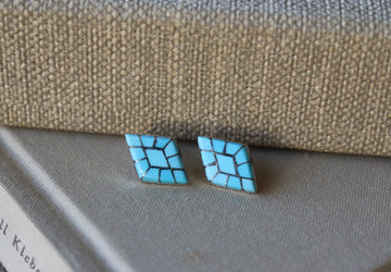 Zuni Inlay Post Earrings