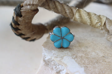 Turquoise Flower Ring