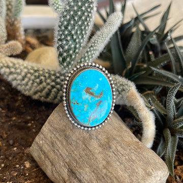 Samantha Martinez Sonoran Gold Turquoise Statement Ring