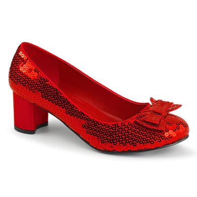 Red sequin Dorothy Heels