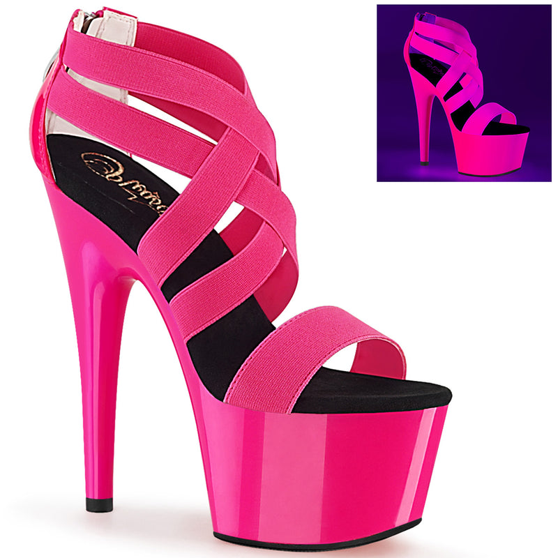 pink heels platform