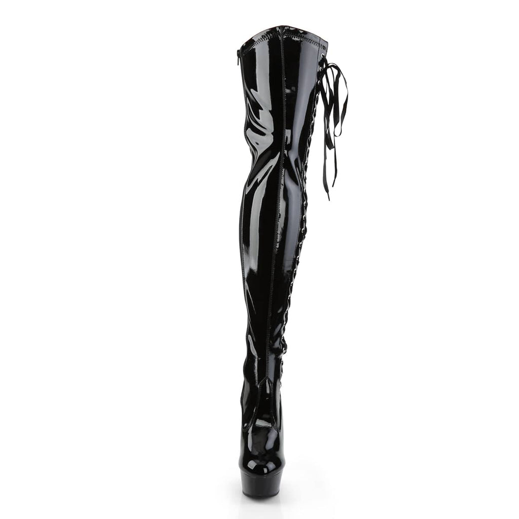 pvc thigh high boots uk