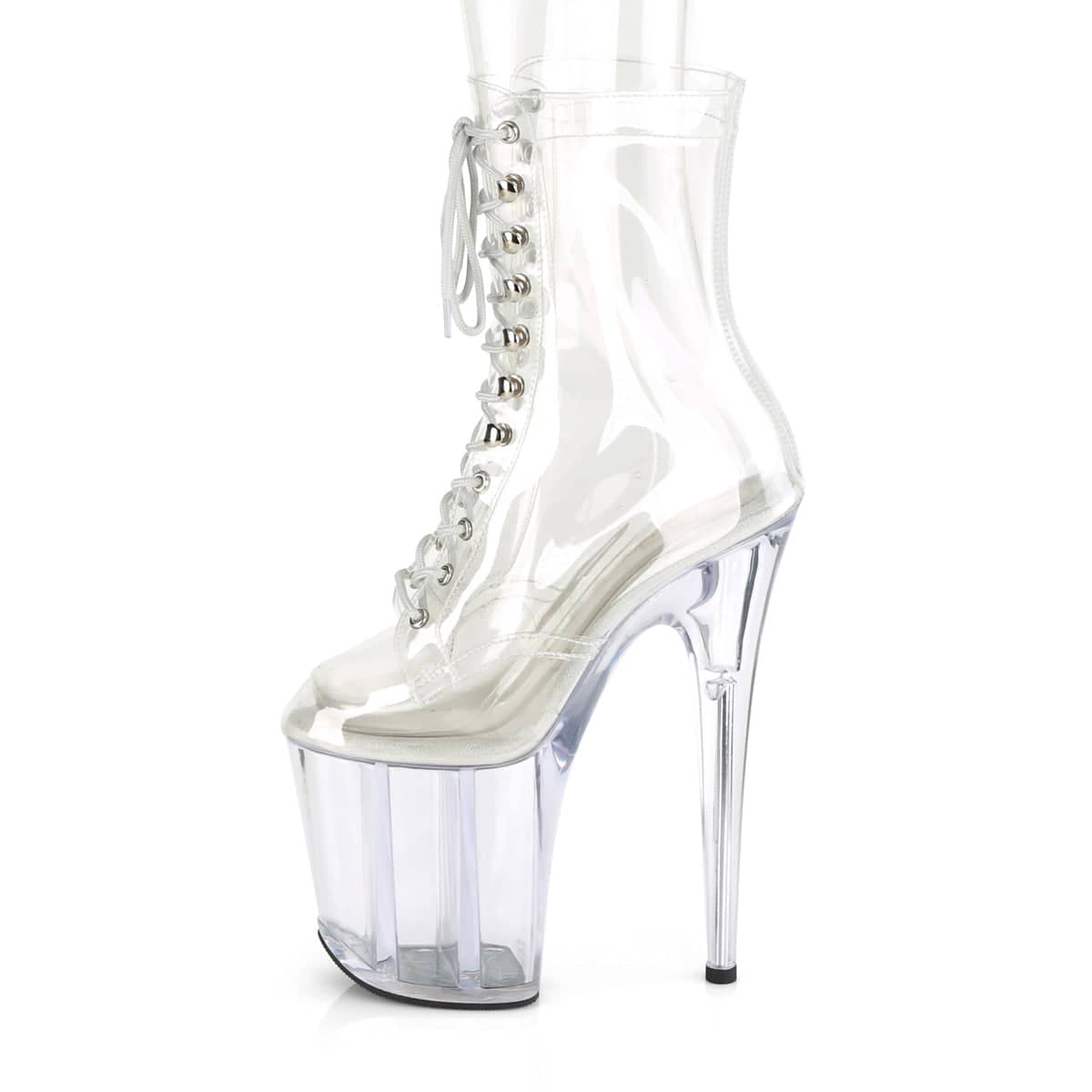 pleaser clear boots